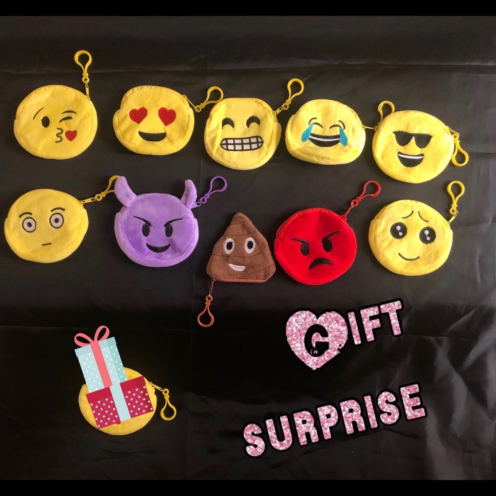 Emoji coin purses, small coin purse.